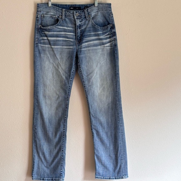 BKE Men's Jake Straight Fit Light Blue Jeans SZ 36 x 34 - Picture 1 of 11
